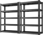 REIBII Garage Shelving Load 2000 LBS, Adjustable 5-Tier Storage Shelves by REIBII