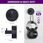 JOMOLA Stainless Steel Bathroom Suction Hooks - Image 6