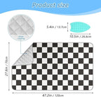 Checkered Black Ironing Mat Thickened Ironing Blanket Travel Portable - Image 2