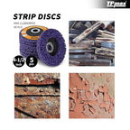 4-1/2" x7/8'' Stripping Discs Rust Remover Wheel Remove Paint and Oxidation - Image 3