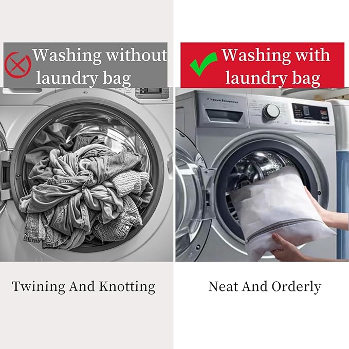 8 Pcs Lingerie Bags for Washing Delicates Mesh Laundry Bags for Washing Machine - Image 3