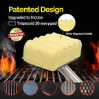 Grill Brush Bristle Free, Aramid Fiber Wavy Pad Seamless-Fit Cast - Image 4