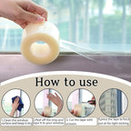 Transparent Window Seal Weather Sealing Tape 2 Inch x 35 Yards Weather - Image 4