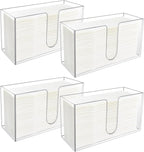 4Pack Acrylic Countertop Paper Towel Holder, Paper Towel Dispenser by CDIVEFTN