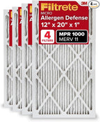 Filtrete 12x20x1 AC Furnace Air Filter, MERV 11, MPR 1000, Micro Allergen by Filtrete