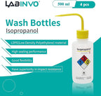 4pcs of Isopropanol Wash Bottles, Narrow Mouth, Self-Venting Safety Wash Bottles - Image 2
