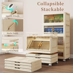 4 Tier Stackable Plastic Storage Bins - Image 6