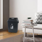 Readsky 6 Gallon Plastic Garbage Can Swing Lid, Trash Can Swing-Top, Swing - Image 5