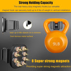 Upgraded Magnetic Broom and Mop Holder Wall Mount, Space-Saving Heavy Duty No - Image 6