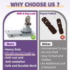 Alise Keyed Hasp Lock, 3 Inch Safety Packlock Clasp Hasp Lock Latch - Image 8
