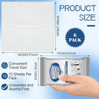 6 Pack/ 72 Pcs Silver Cleaner Wipes Silver Polish Jewelry Cleaner Cleaning - Image 2