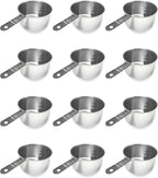 1 Cup Stainless Steel Measuring Cup | Sturdy Metal 250 ml | 240 cc | 8 oz | by Knupp+Co.