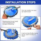 Layhit 5 Pcs Car Wash Mitt Set, Brush Not Included, Microfiber Mitt Cleaning - Image 3