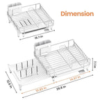 Expandable Dish Drying Rack, Foldable Dish Rack - Image 6