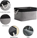 TheWarmHome Storage Basket for Organizing- 16x12x8 inch 1 Pack Fabric Storage - Image 5