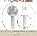 1/4 Cup Stainless Steel Measuring Cup | Sturdy Metal 60 ml | 60 cc | 2 oz | - Image 5