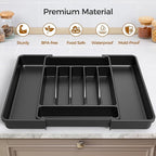Extra Large Expandable Silverware Organizer, BPA-Free Food-Safe Cutlery - Image 4