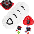 4 Pack Mop Replacement Heads Compatible by WaIEJiemiHome