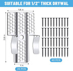 Drywall Repair Clips, 8 Pack Stainless Steel Wall Patch Kit - Image 2