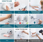 TAILI Soap Holder Bar Dish Suction Cup, Bar Shampoo Rack - Image 5