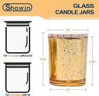 Thick Candle Jars for Making Candles 12 Pcs, 7 OZ Empty Jars - Image 6