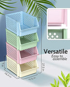 TidyFriend Plastic Stackable Storage Bins - Image 3