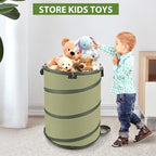 YUDI & GARDEN 45 Gallon Hard Bottom Collapsible Garden Bag｜Collapsible Trash - Image 9