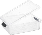 Superio Storage Bins with Lids, Stackable Totes, BPA Free, Odor Free, Organizer - Image 2