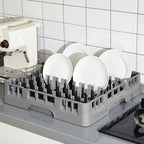 Commercial Dishwasher Tray Rack Polypropylene Full Size Flatware Rack - Image 6