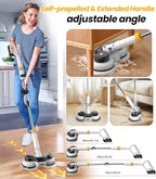 qimedo 800RPM Cordless Electric Mop, 6000mAh Battery Electric Power Scrubber & - Image 7
