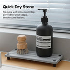 Fast Stone Drying Tray Diatomite Sponge Holder Mat, Kitchen Sink Organizer Sink - Image 3