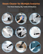 Handheld Steam Cleaner for Home, 10s Heat-Up/2.11 Qt Tank/4.5BAR High Pressure - Image 3