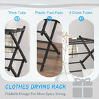 Household Indoor Folding Clothes Drying Rack, Dry Laundry and Hang Clothes - Image 4