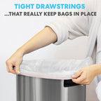 SIMPLI-MAGIC 17 Gallon Drawstring Trash Bags, 120 Pack – Tall Kitchen Garbage - Image 4