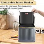 GloDeals Compost Bin, Detachable and Countertop Bin, 4 Liter / 1.06 Gallon - Image 7