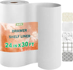 OcePor Non-Adhesive Drawer and Shelf Liner 24IN x 30FT，Non Slip Cabinet and by OcePor