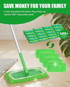 Reusable Microfiber Mop Pads Compatible - Image 8
