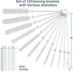 Straw Cleaner Brushes Sets, 12 Pieces 8.2 Inch Botthle Cleaning Brush and Nylon - Image 8