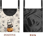 Cute Cat Space-Saving Laundry Clothespin Bag Pumpkin Waterproof Polyester - Image 7