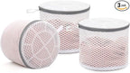 Muchfun 3Pcs Bra Wash Bags, Honeycomb Mesh Laundry Bags by Muchfun