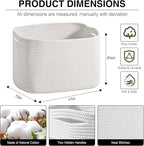 Woven Cotton Rope Storage Basket - Image 2