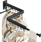 Drying Rack Clothing, Retractable Clothes Drying Rack, Wall Mounted Laundry Rack - Image 9
