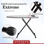 Ironing Board with Silicone Iron Rest pad, Extra Thick Cover, 14x54 Compact and - Image 4