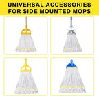 KeFanta 3 Pack Heavy Duty Commercial Mop Head Replacement, Looped End String - Image 3