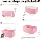 OIAHOMY Storage Basket for Shelves, Closet Cube Storage Bins Baskets for - Image 7