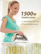 Steam Iron for Clothes Rapid Heating, 1500W Iron - Image 6