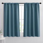 RYB HOME Bathroom Curtains for Small Window, Room Darkening Privacy Assured by RYBHOME