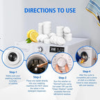 USKICH Washing Machine Cleaner Descaler 40 Pack-Deep Cleaning Tablets - Image 3