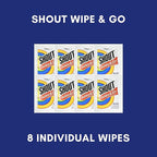 Downy Wrinkle Releaser Spray Travel Size 3 oz, 8 Shout Wipes Individually - Image 5