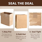 Calvana Super Strong Compactor Bags, Heavy-Duty Kitchen Paper Trash Bags - Image 6